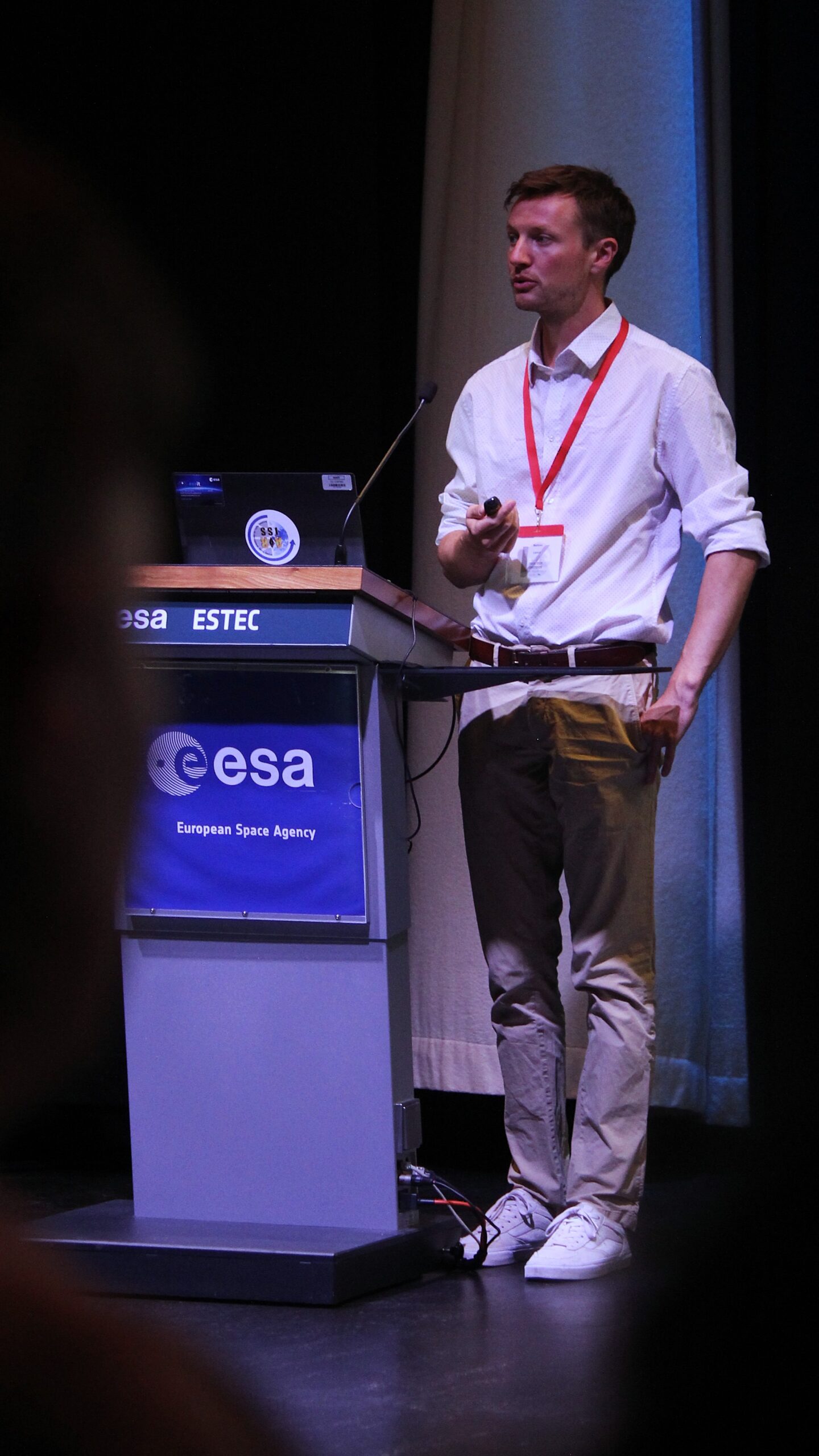 Mathieu Udriot presenting the space LCA and ecodesign tool ACT at the ESA Clean Space Days 2026