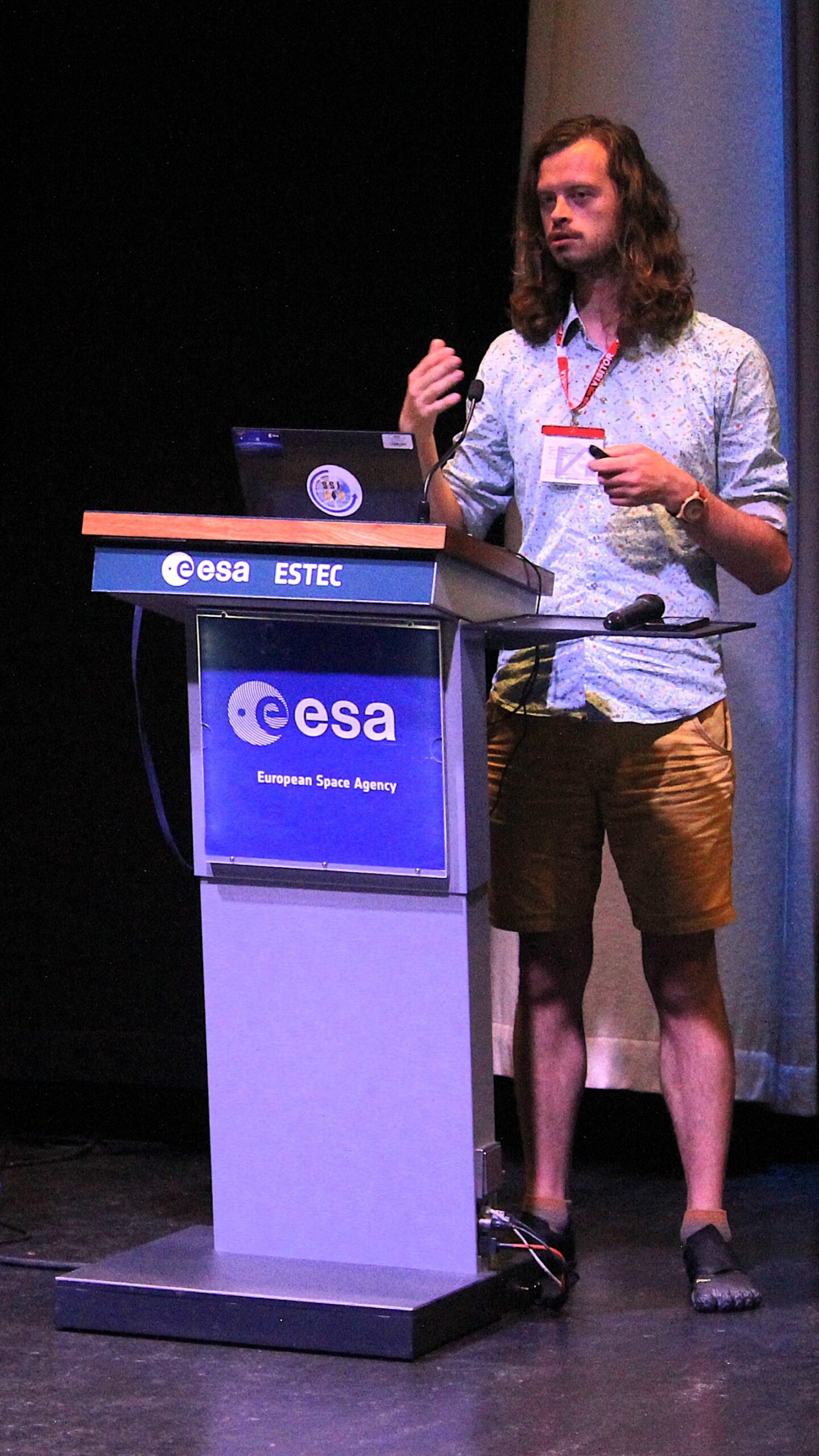 Mathieu Udriot presenting the space LCA and ecodesign tool ACT at the ESA Clean Space Days 2026